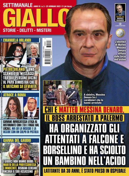 Giallo – 25 Gennaio 2023