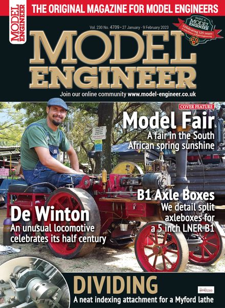 Model Engineer – 27 January 2023
