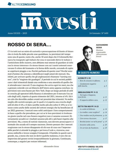 Altroconsumo Investi – 24 Gennaio 2023