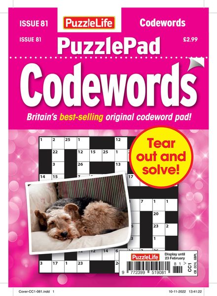 PuzzleLife PuzzlePad Codewords – 26 January 2023