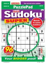 PuzzleLife PuzzlePad Sudoku Super – 26 January 2023