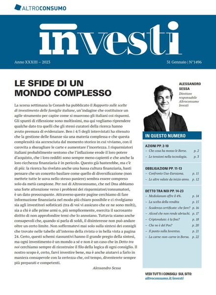 Altroconsumo Investi – 31 Gennaio 2023