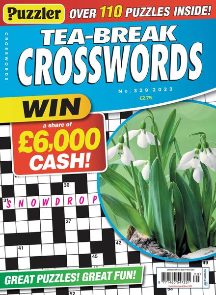 Puzzler Tea-Break Crosswords – February 2023