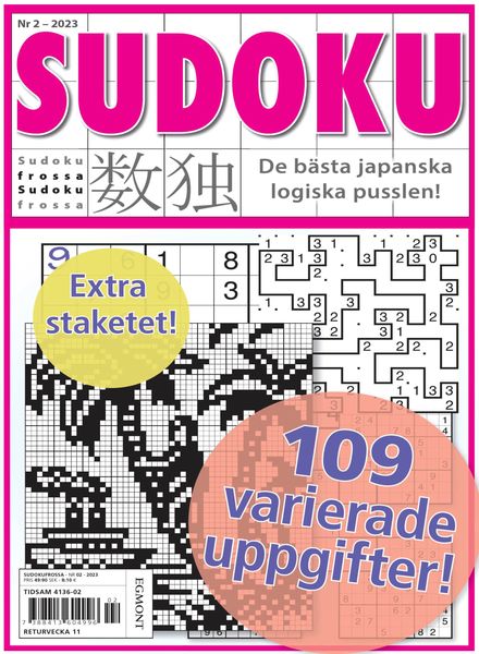 Sudoku Frossa – 02 februari 2023