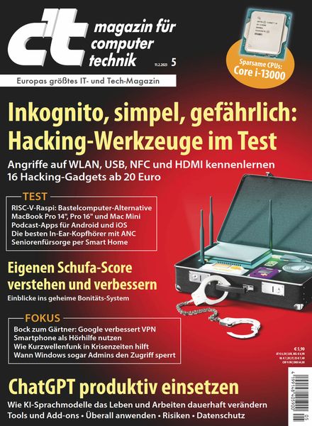 c’t Magazin fur Computertechnik – 10 Februar 2023