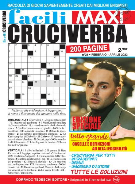 Facili Cruciverba – marzo 2023