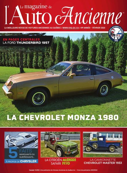 L’Auto Ancienne – Fevrier 2023