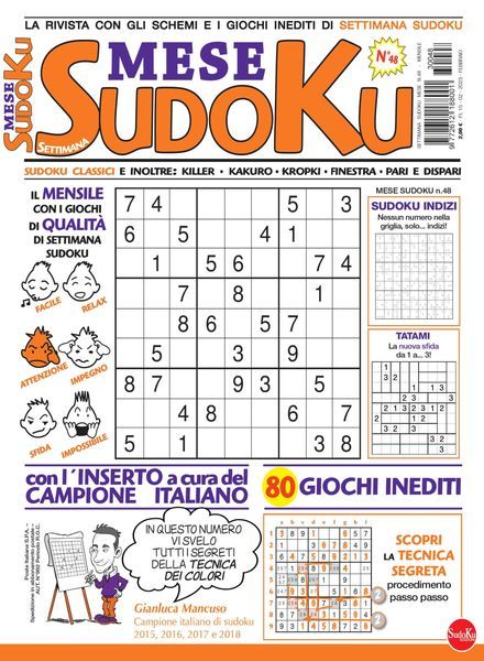 Settimana Sudoku Mese – 15 febbraio 2023