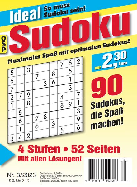Ideal Sudoku – Nr 3 2023