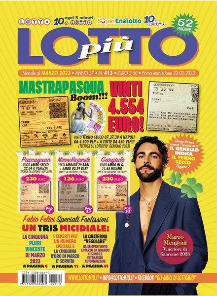 Lottopiu – Marzo 2023
