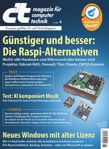 c’t Magazin fur Computertechnik – 24 Februar 2023