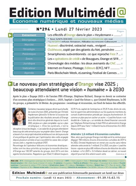 Edition Multimedia – 27 fevrier 2023