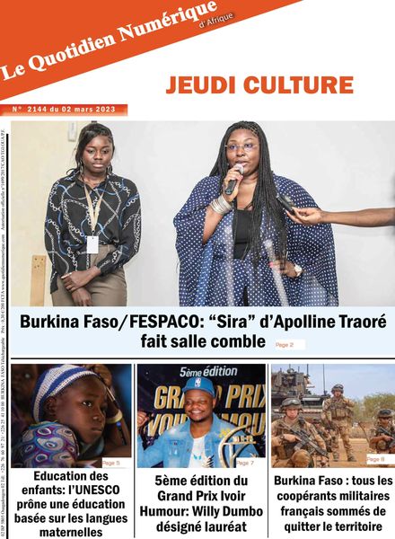 Quotidien Numerique d’Afrique – 02 mars 2023