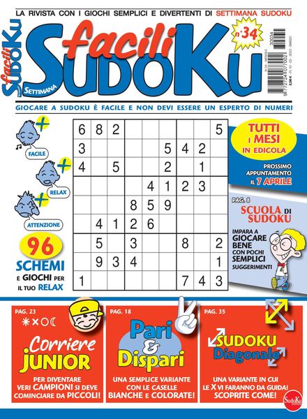 Facili Sudoku – marzo 2023