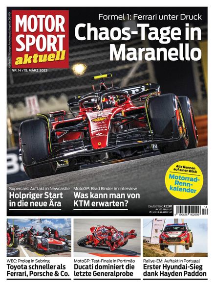 MOTORSPORT aktuell – 15 Marz 2023