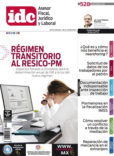IDC Asesor Fiscal Juridico y Laboral – marzo 2023