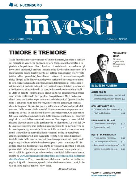 Altroconsumo Investi – 14 Marzo 2023