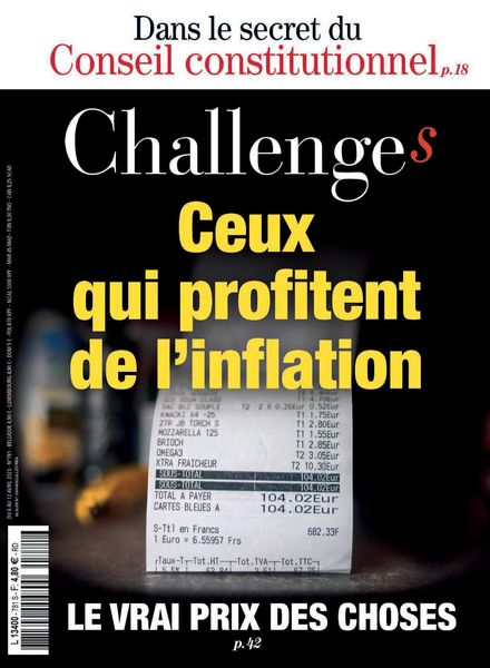 Challenges – 6 Avril 2023