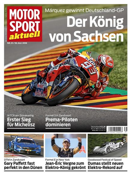 MOTORSPORT aktuell – 19 Juli 2018