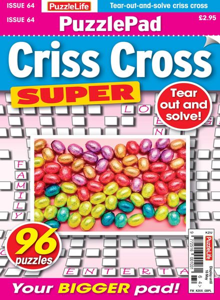 PuzzleLife PuzzlePad Criss Cross Super – 20 April 2023