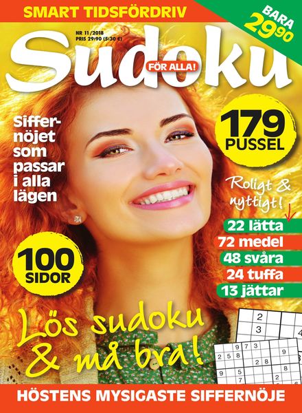 Sudoku for alla – oktober 2018