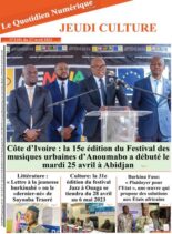 Quotidien Numerique d’Afrique – 27 avril 2023