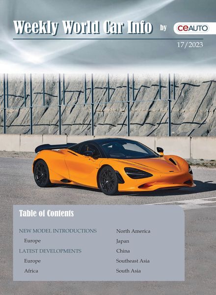 Weekly World Car Info – 29 April 2023