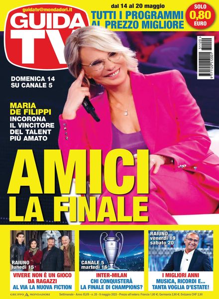GuidaTV – 09 maggio 2023