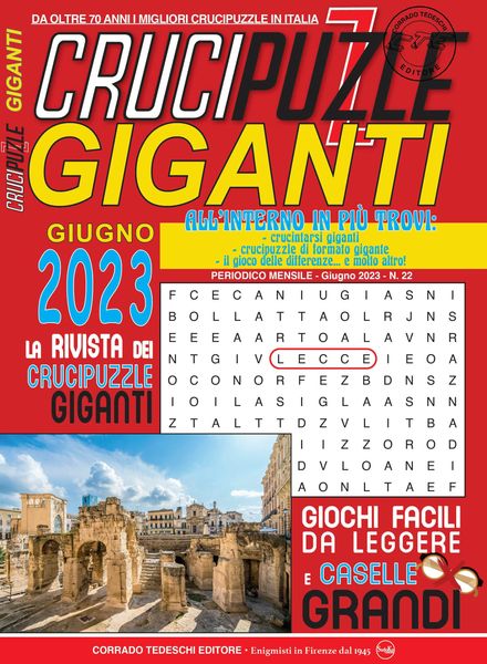 Crucipuzzle Giganti – 12 maggio 2023