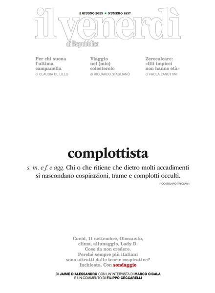 Il Venerdi di Repubblica – 2 Giugno 2023