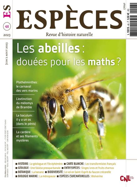 Especes – Juin-Aout 2023