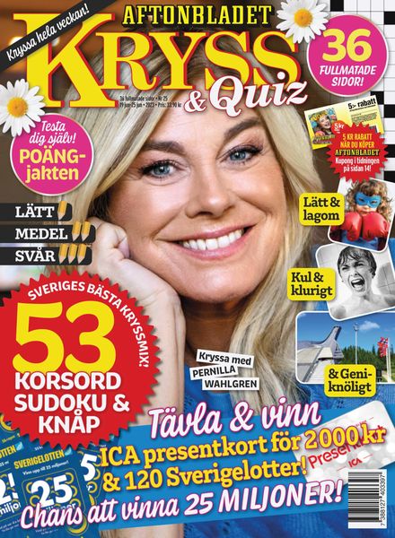 Kryss & Quiz Inga nya utgavor – 19 juni 2023