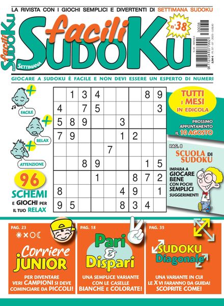 Facili Sudoku – luglio 2023