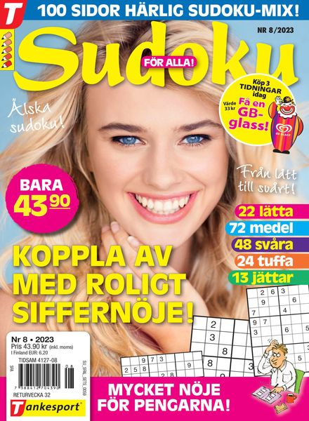 Sudoku fOr alla – 13 juli 2023