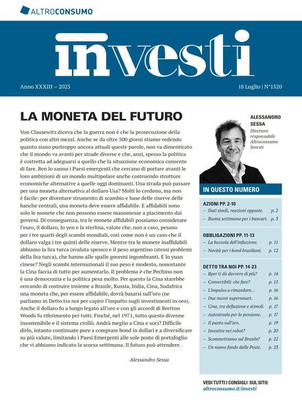 Altroconsumo Investi – 18 Luglio 2023