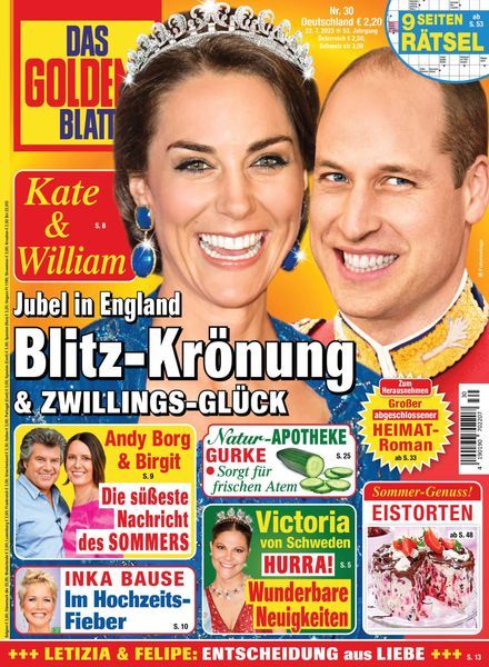 Das Goldene Blatt – 22 Juli 2023