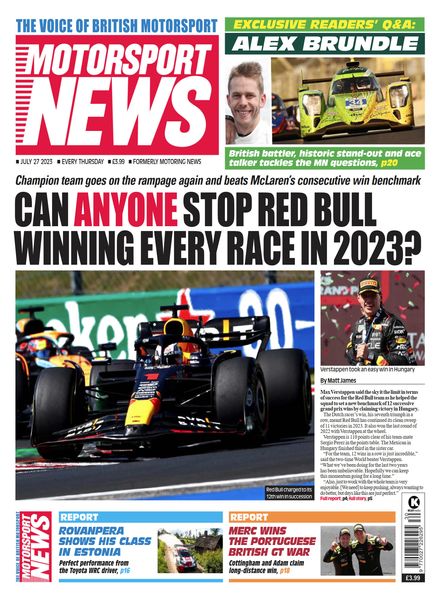 Motorsport News – July 27 2023