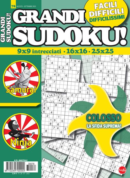 Grandi Sudoku – Agosto-Settembre 2023