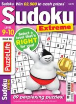 PuzzleLife Sudoku Extreme – Issue 88 – 3 August 2023