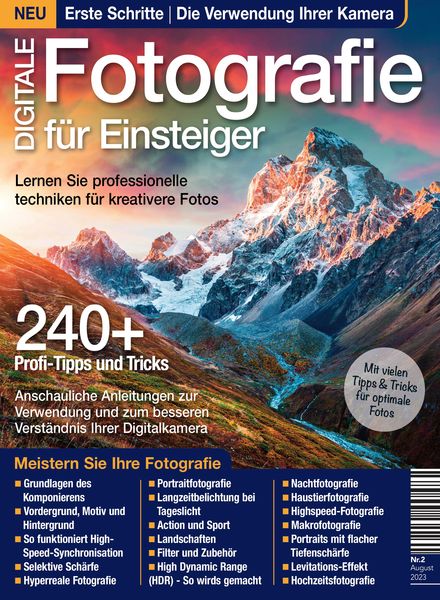 Digitale Fotografie fur Einsteiger – August 2023