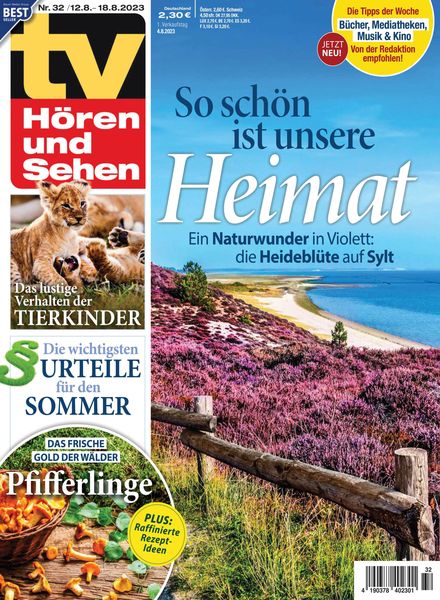 TV Horen und Sehen – 4 August 2023