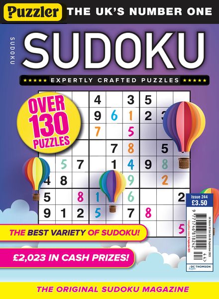 Puzzler Sudoku – Issue 244 – 9 August 2023