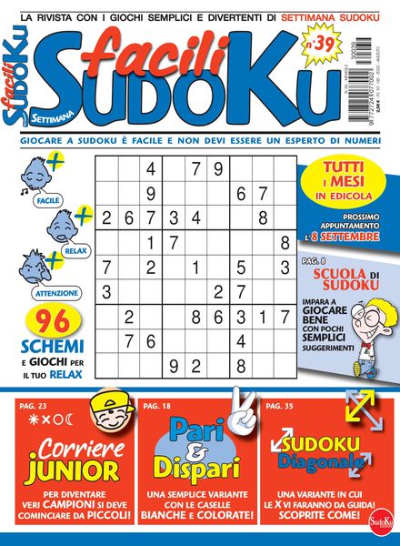 Facili Sudoku – Settembre 2023