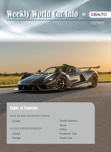 Weekly World Car Info – Issue 32 – 13 August 2023