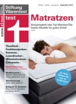 Stiftung Warentest Test – September 2016