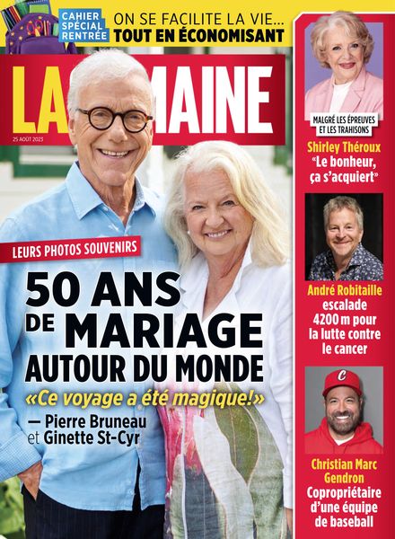 La Semaine – 25 Aout 2023