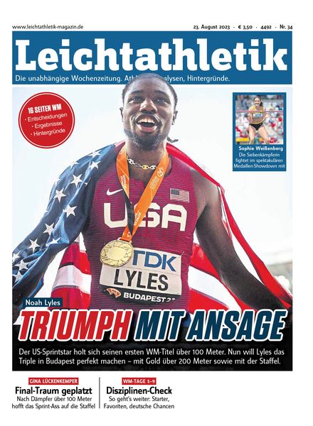 Leichtathletik – 22 August 2023