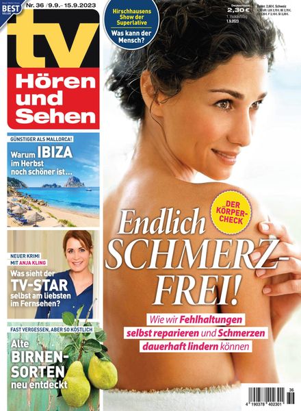 TV Horen und Sehen – 1 September 2023