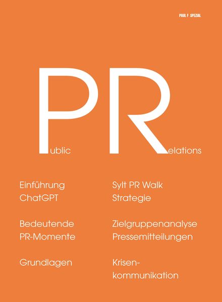 Paul F – PR Spezial – 7 September 2023