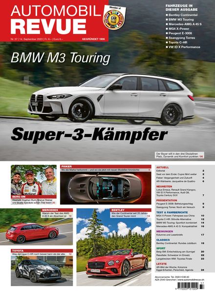 Automobil Revue – 14 September 2023